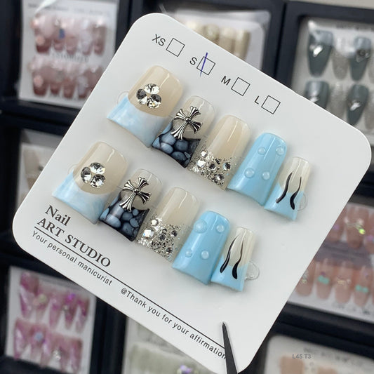 L45 T3 press on nails