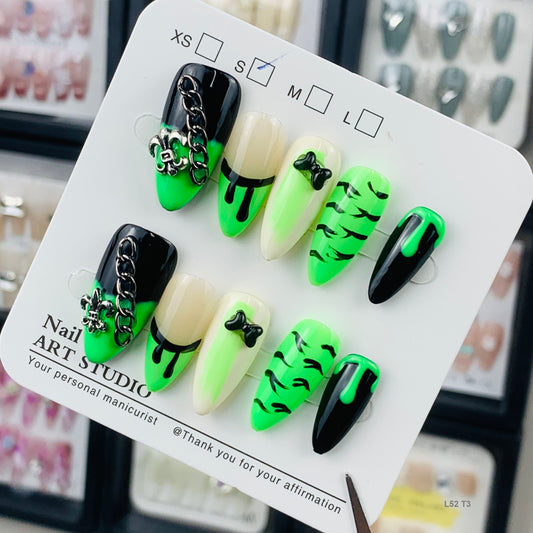 L52 T3 press on nails