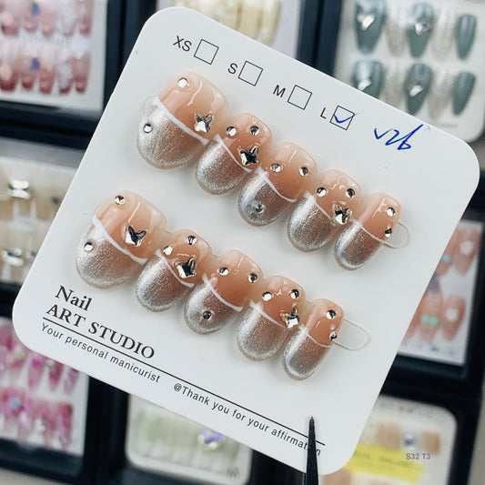 S32 T3 press on nails