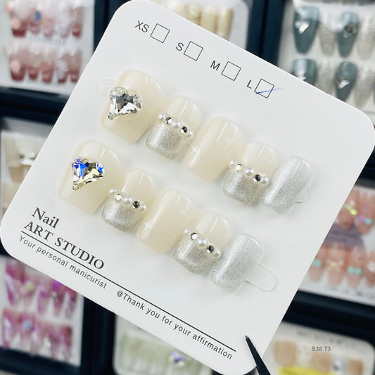 S38 T3 press on nails