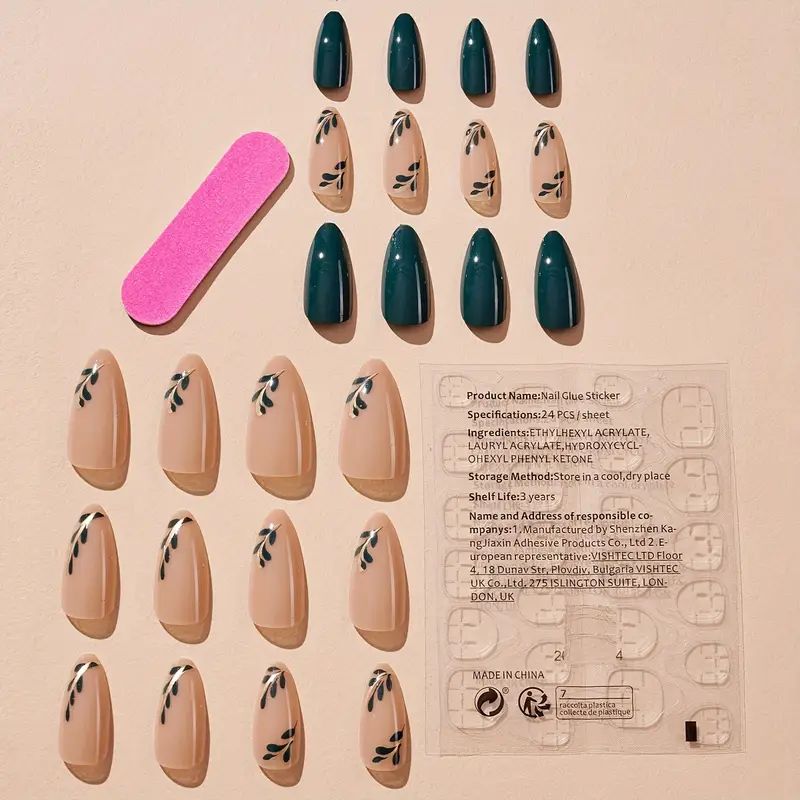 15 bags handmade press on nail open in live