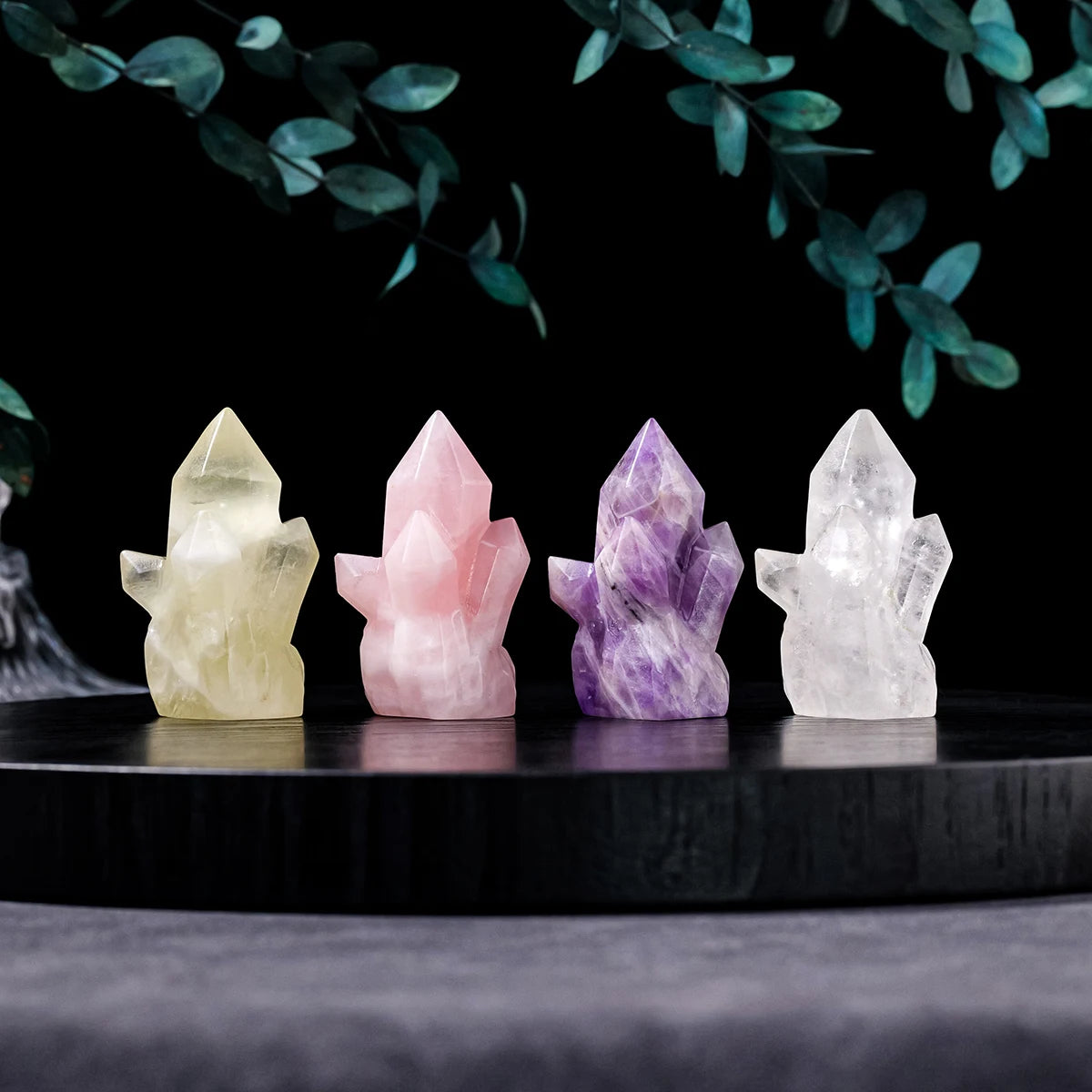 Wholesale New Trend Natural Stone Healing Crystal Amethyst Cluster Point for Decoration