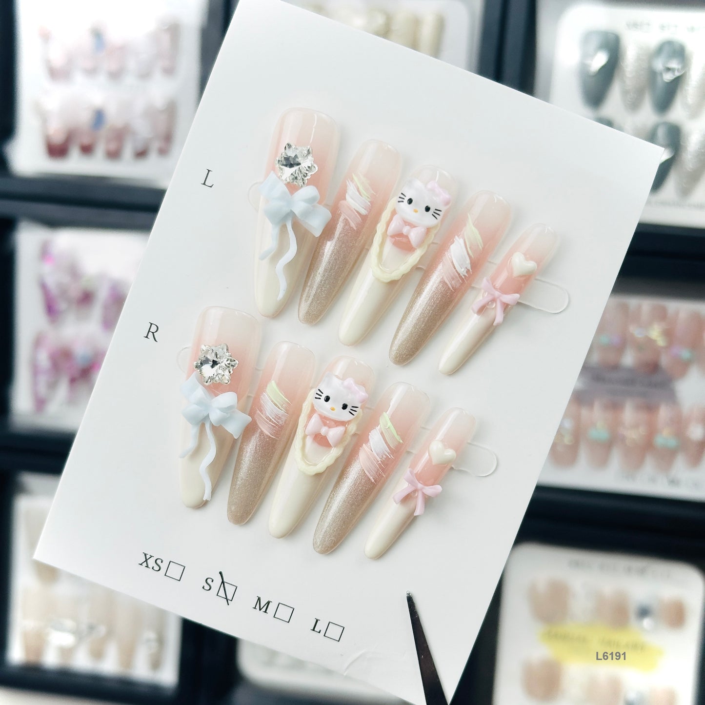 L6191   press on nails