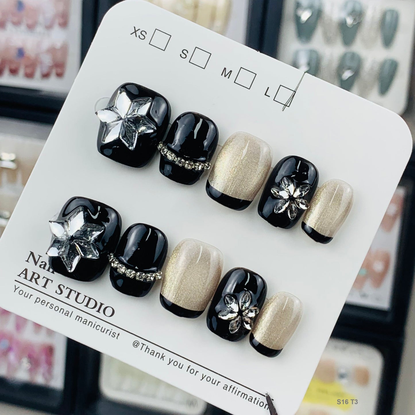 S16 T3 press on nails